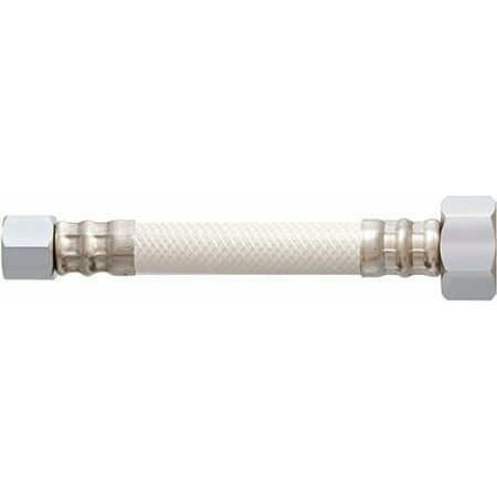 LDR INDUSTRIES Supply Line, Flexible, 3/8in Inlet, Female Inlet, 1/2in Outlet, Female Outlet, Nylon Tubing 507-3116(LDR 16573)